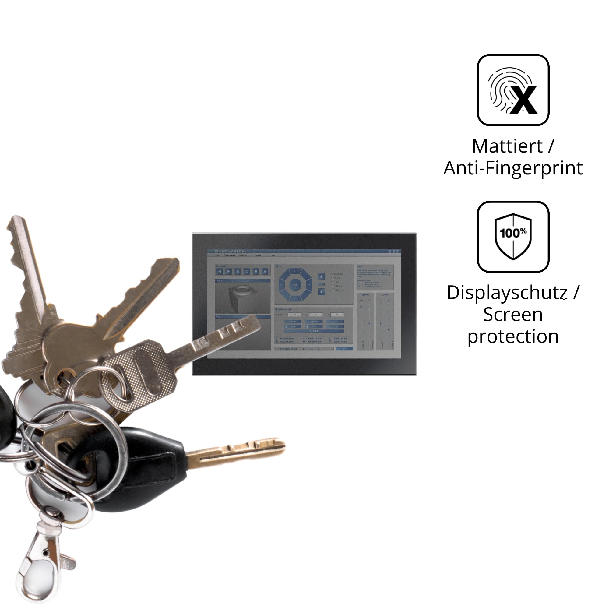 dipos Protector de Pantalla Antiespía para Panelmaster 2182 21.5 | Película protectora mate, filtro de privacidad 4 vías, ajuste perfecto, antiarañazos, sin burbujas, autoadhesivo