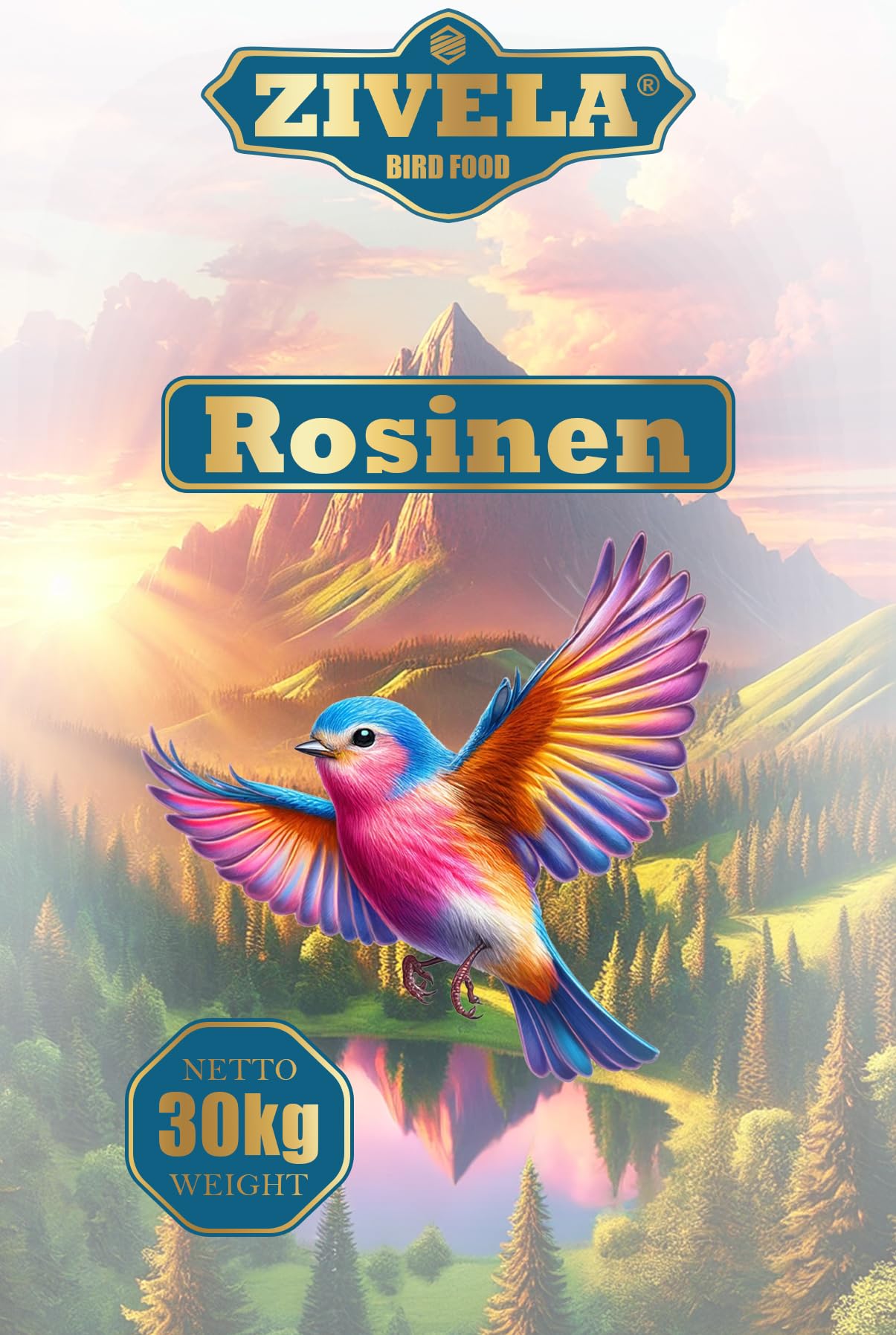 30kg Natürliche Rosinen für Vögel - Ideale Leckereien für Ihre gefiederten Freunde - 100% natürlich Futterrosinen | Rosinen für Vögel 30kg | Wildvogelfutter | Ganzjahresfutter energiereich