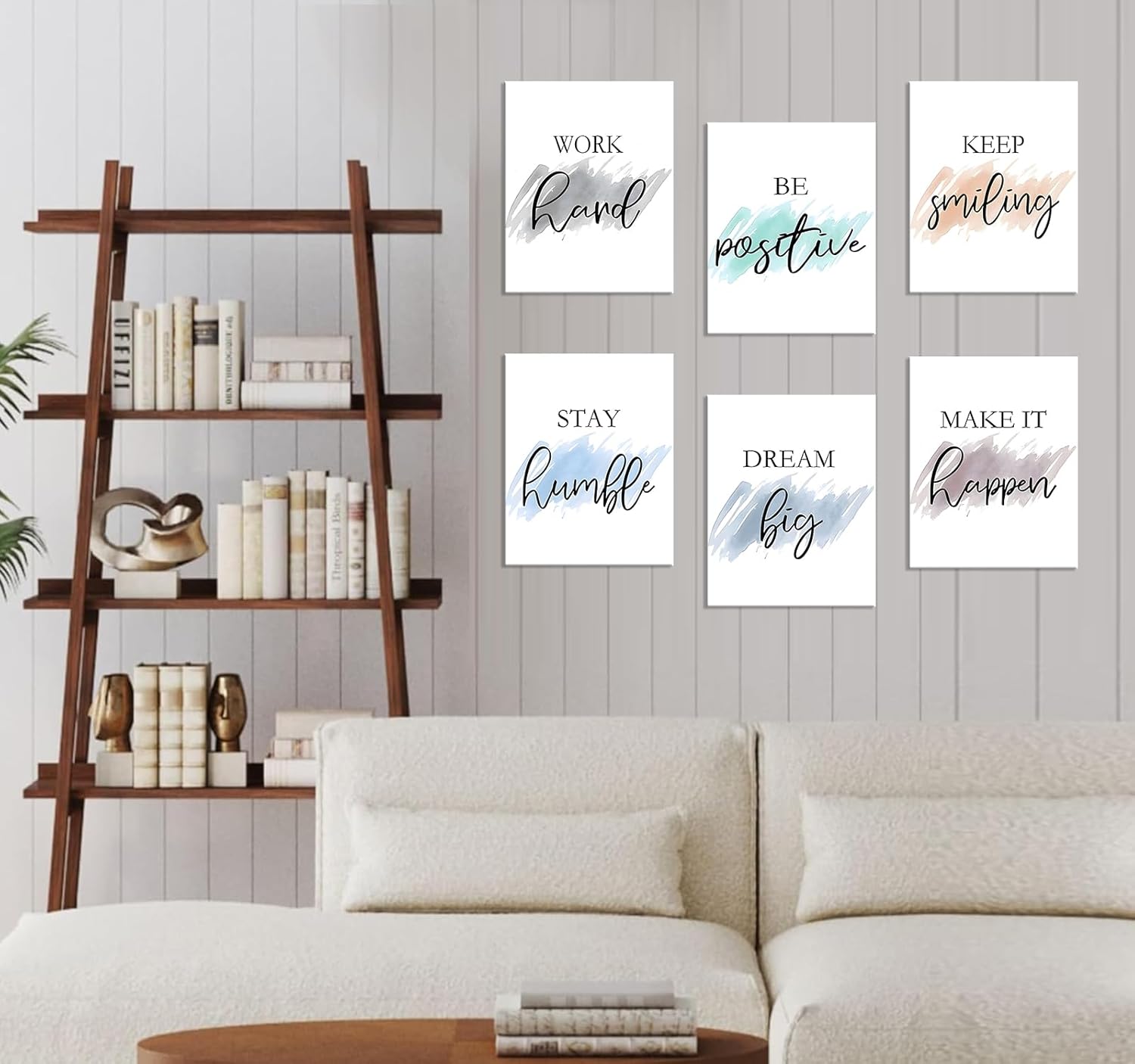 Framed Motivational Canvas Wall Art Set for Kids - 8" x 10"