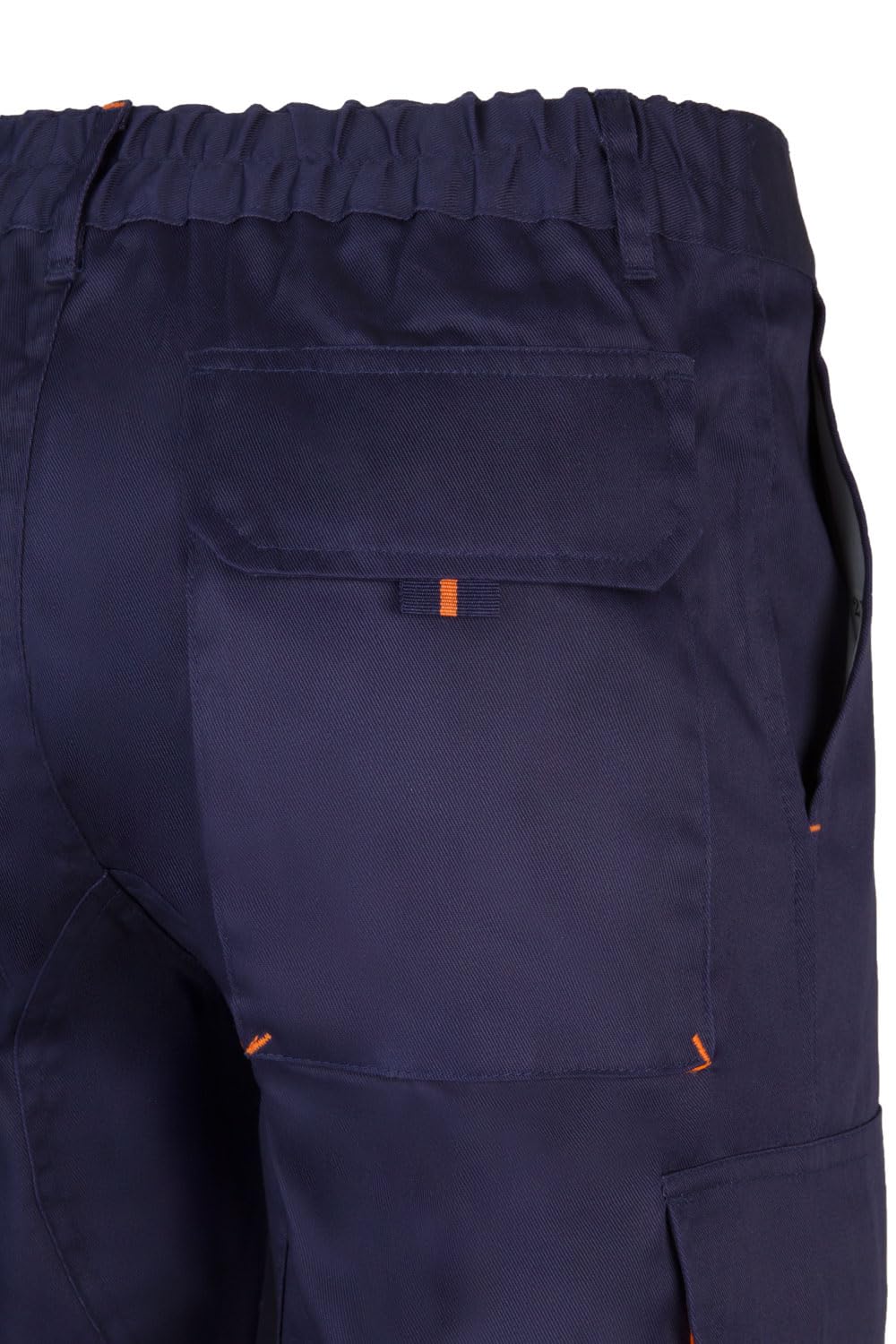 VELILLA 103004; Pantalón Bicolor Multibolsillos; Color Azul Marino y Naranja; Talla 34 — view 6