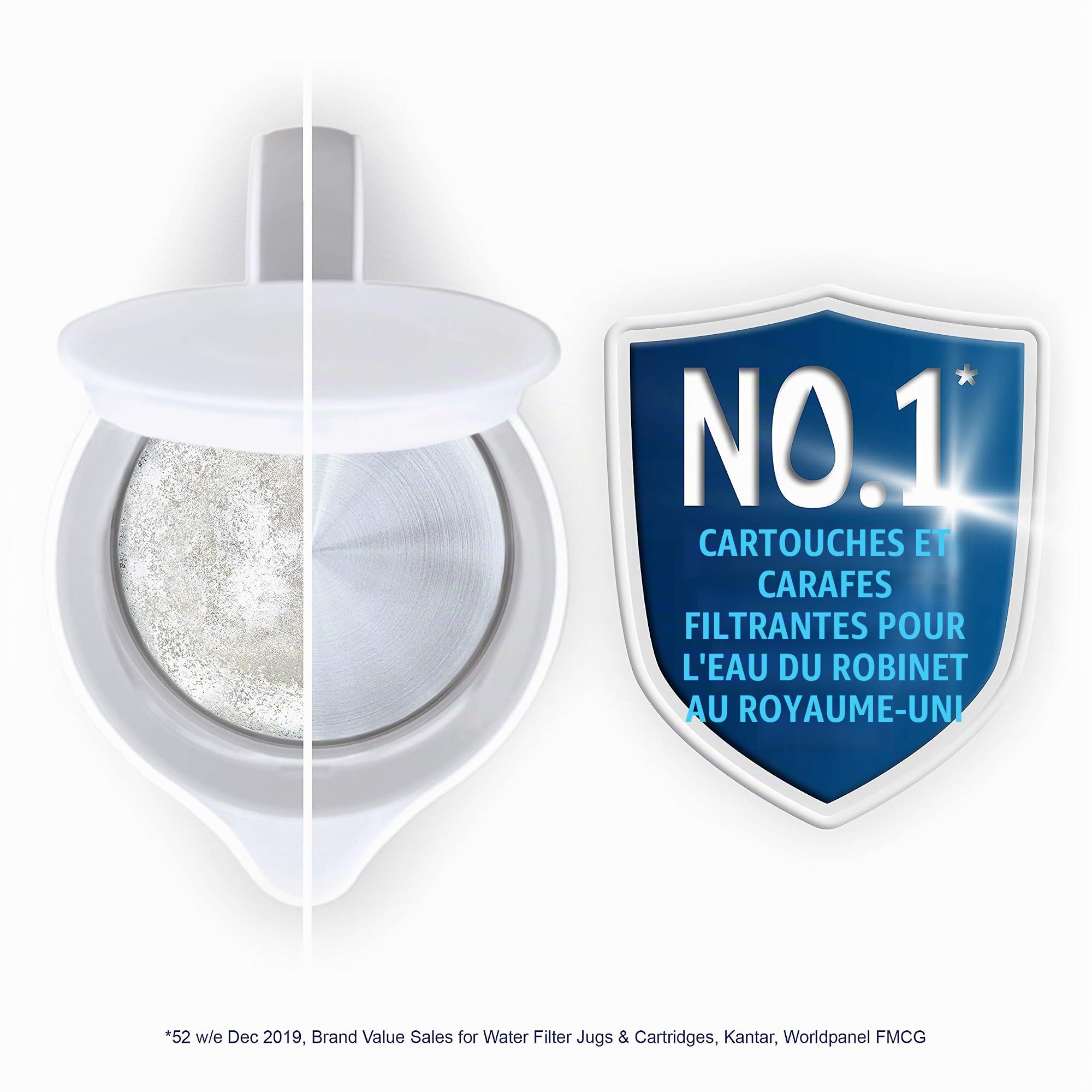 BRITA Maxtra 1042931 Lot de 15 cartouches filtrantes de rechange compatibles avec toutes les carafes Brita, réduisent le chlore, le calcaire et les impuretés pour un goût exceptionnel