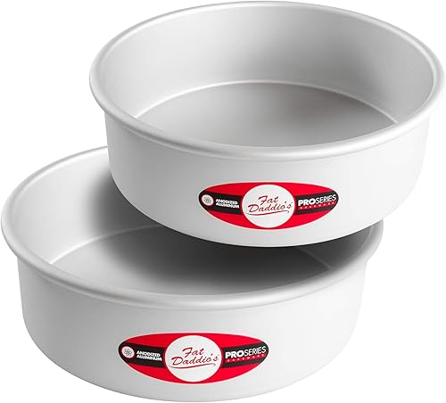 Fat Daddio's PRD - Set de bandejas para hornear de alumino anodizado, Juegos, Plateado