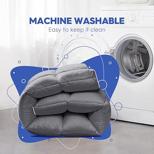 Miniatura 8 de Cubrecolchón tamaño King, extra grueso, refrescante, para dolor de espalda, protector de colchón de felpa con bolsillo profundo elástico de 8 a 21