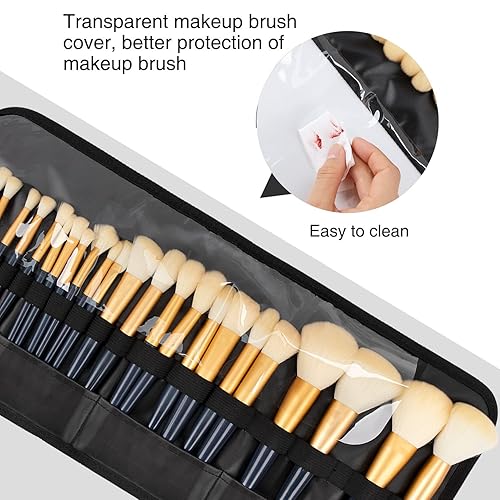 Miniatura 3 de Soporte para brochas de maquillaje, organizador de brochas de maquillaje, bolsa de viaje para brochas de maquillaje, bolsa de cosméticos para