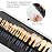 OCHEAL Makeup Brush Holder,Makeup Brush Organizer,Travel Makeup Brushes Bag Cosmetic Bags Pouch for Women Brushes Case Makeup Artist -Black Rhombus