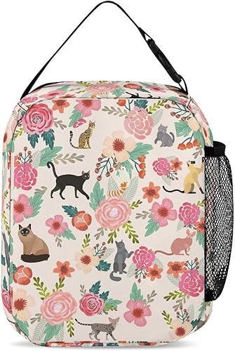 Miniatura 3 de PINEPAL Lonchera con diseño de animales y gatos para mujeres y hombres, lonchera aislada para niños y niñas, adultos, a prueba de fugas, térmica,