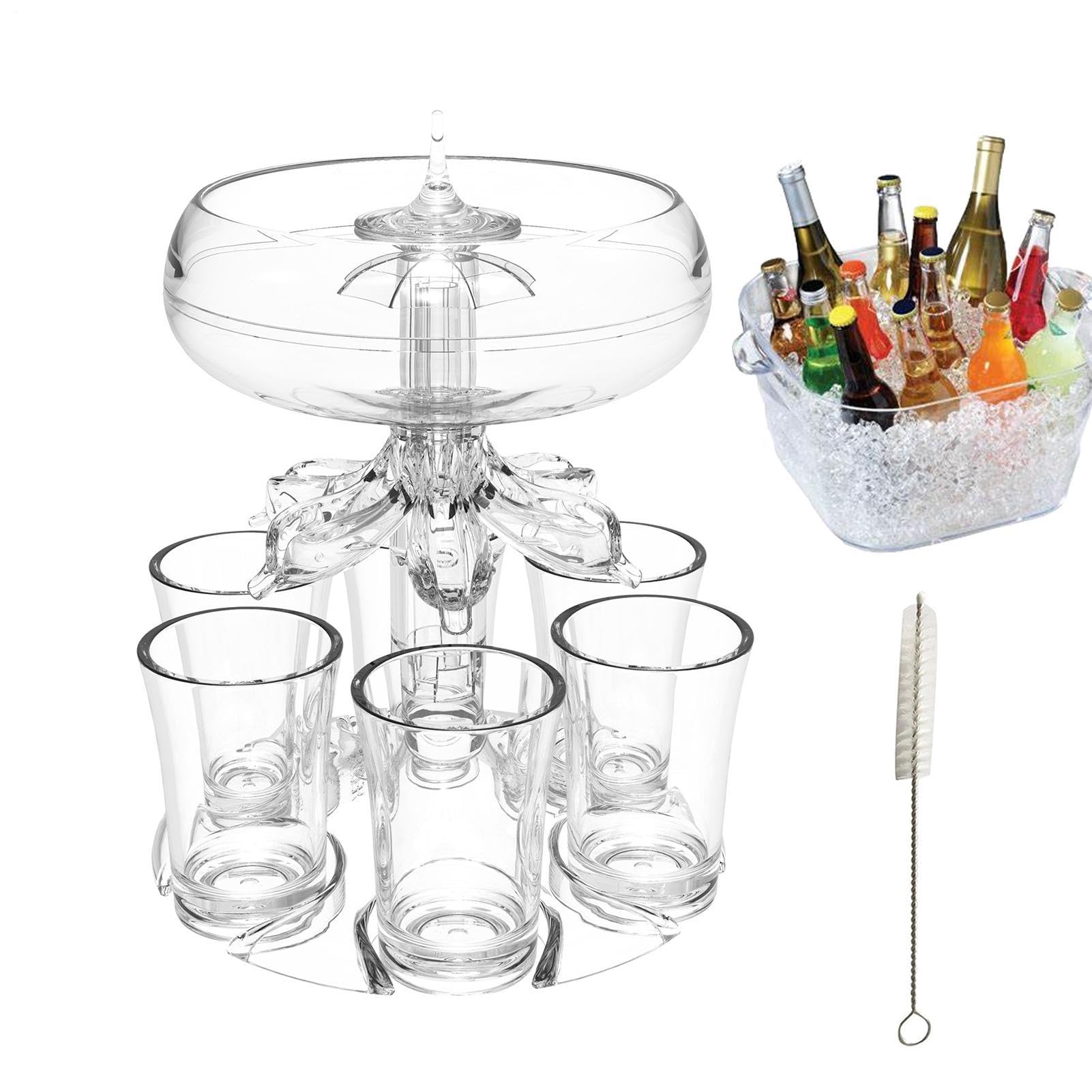 Distributeur de liqueur et de shots de bar avec tasses séparateur de liquide