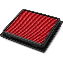 Engine Air Filter, Washable Reusable Replacement Panel Air Filter for Dodge Durango 3.6L 5.7L 6.4L 2011-2024 & Jeep Grand Cherokee 3.6L 5.7L 6.4L 2011-2022,04861756AA, AZIFOK Red 33-2457