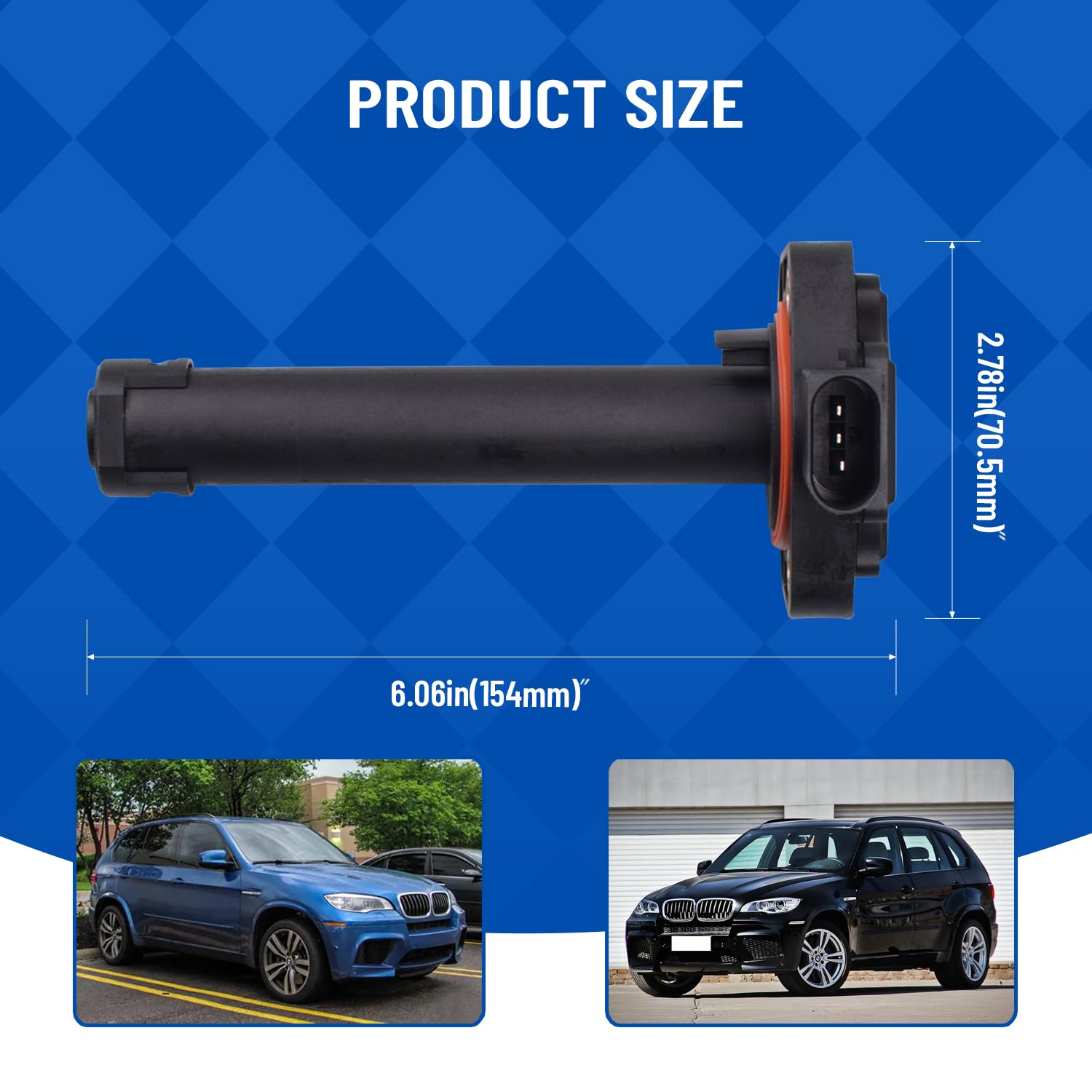 Sensor de nivel de aceite del motor 12617607909, compatible con BMW F10 E90 E60 E61 F25 E70 F11 F01 F02 X3 F25
