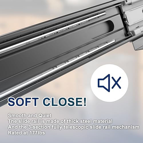 Miniatura 3 de Cubo de basura extraíble debajo del gabinete, cubo de basura debajo del fregadero para cubo de basura de 7 a 13 galones, cubo de basura ajustable