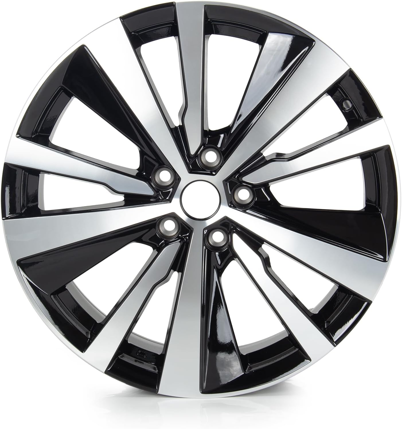 New 19 X 8 inch Aluminum Alloy Replacement Wheel Rim Compatible with Altima 2019-2022, Machined Black, OEM Design Replacement Rim, 62785