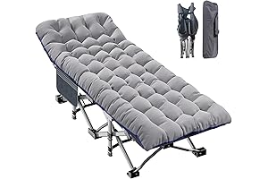ABORON Cama plegable para una sola persona para adultos, duradera y resistente