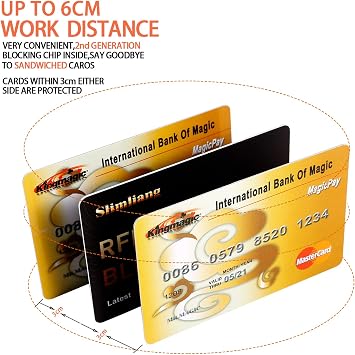 4 Pack RFID Blocking Card, Bank Debit Credit Card Protector, Anti-Theft Contactless NFC Blocker, Entire Wallet Protection