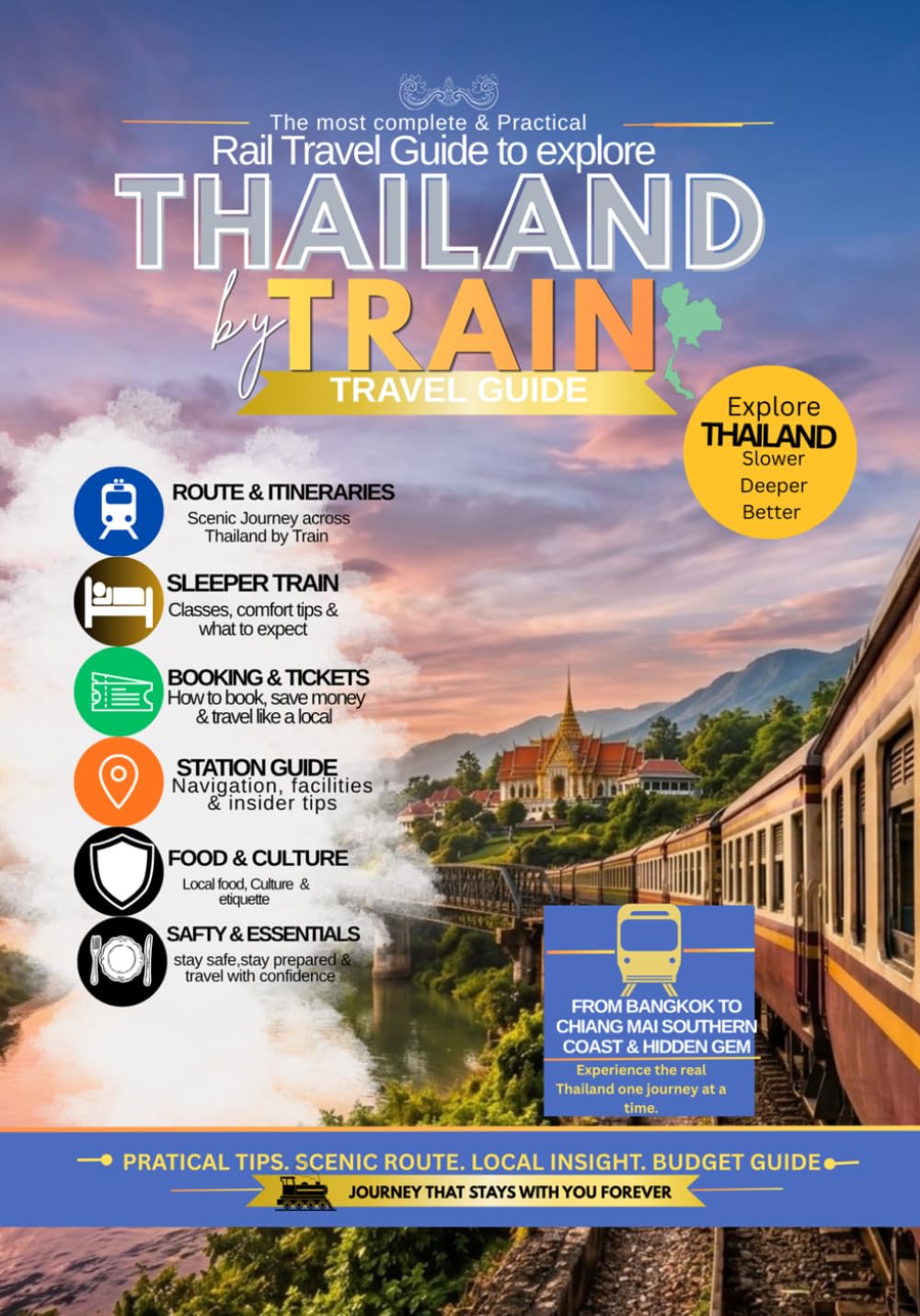 Thailand By Train Travel Guide: A Slow Journey Through Thailand’s Cities, Temples, Coastlines, and Timeless Rail Routes