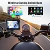 Sistema de navegación GPS para moto con pantalla de 5 pulgadas compatible con Carplay de Android Auto y Apple, pantalla Moto CarPlay con doble Bluetooth, navegación/Siri/Asistente de Google, impermeable 5