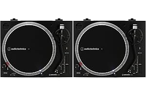 Audio-Technica AT-LP120XUSB Direct-Drive Turntable with USB Pair in Black