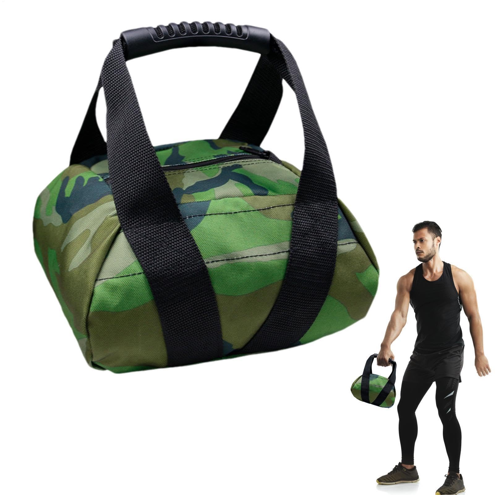 Strength Power - Bolsa de portátil para fitness, cómoda bolsa de suave con mancuernas | Bolsa de suave Oxford ajustable para levantamiento de pesas para entrenamiento en casa,