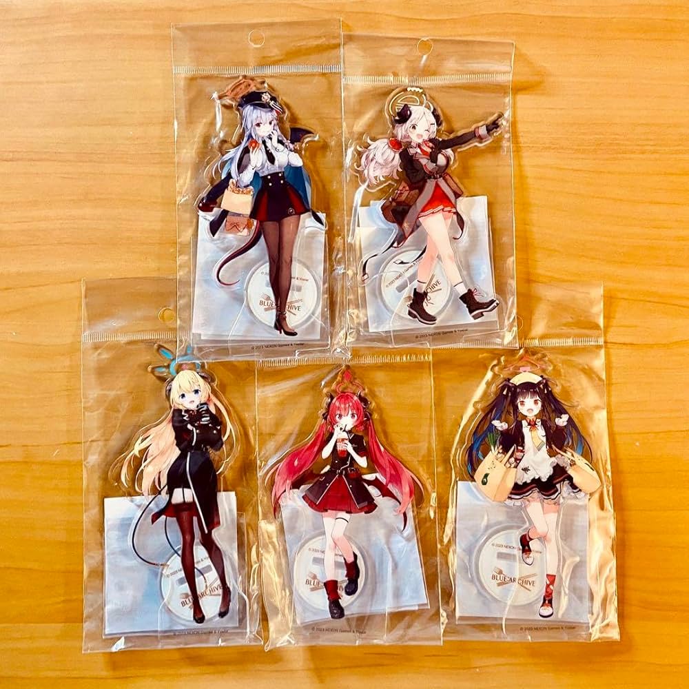 ブルーアーカイブ　ファミリーマート　アクリルスタンド全5種セット Amazon.co.jp: ファミマ ブルアカ ブルアカ アクリルスタンド 5