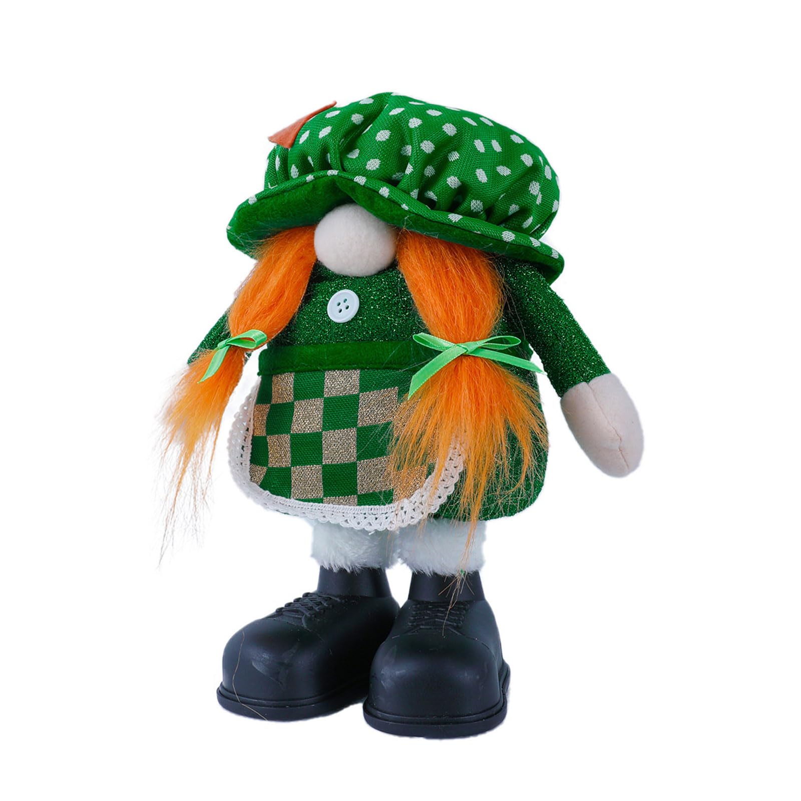 Tsophreniq Colorful Irish Patrick ' s Day Decor Dolls Dwarfs Luck Clovers Decor for Festival Party Bookshelves Dining Table Display Holiday Decoration