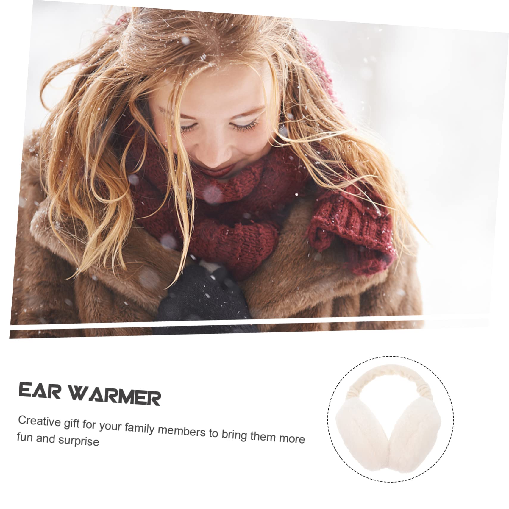 VALICLUD Orejeras De Invierno De Felpa Suave Para Mujer y Niña, Calentadores De Oídos Térmicos Para Clima Frío, Accesorio Para Usar Ropa De Invierno, Talla Única