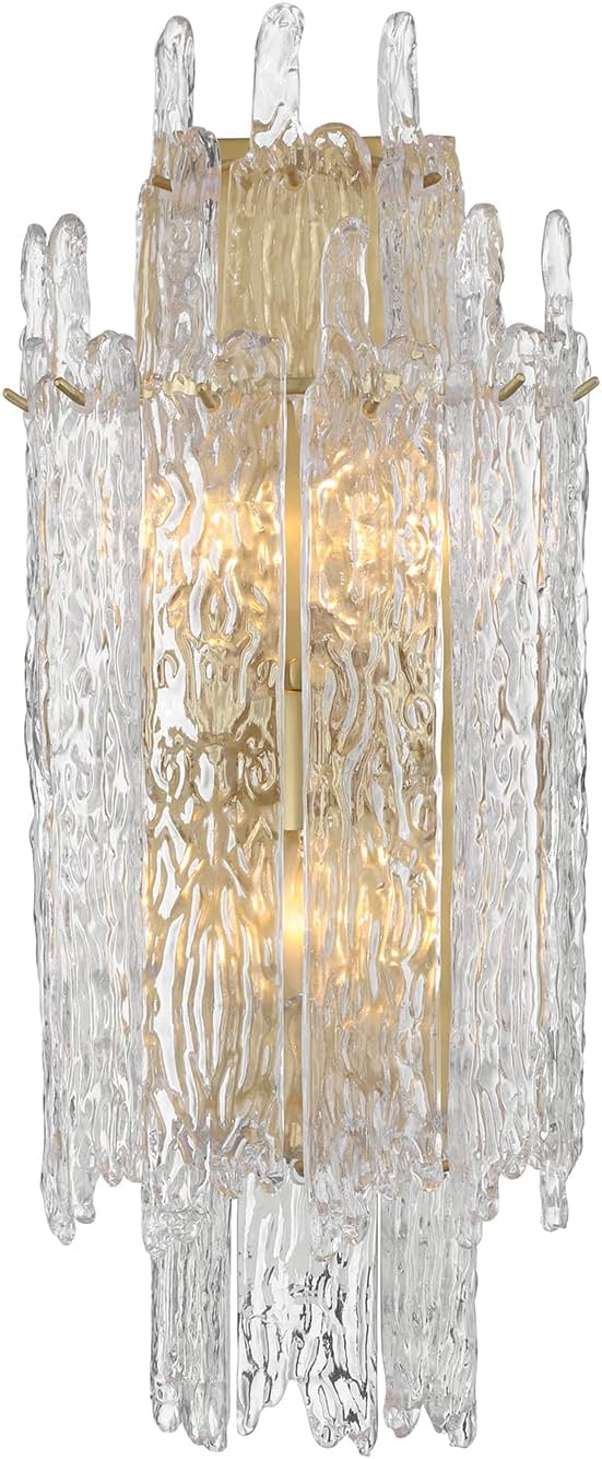Crystorama Libby Langdon Ackerly 3 Light Aged Brass Sconce