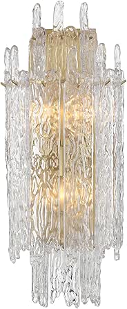 Crystorama Libby Langdon Ackerly 3 Light Aged Brass Sconce