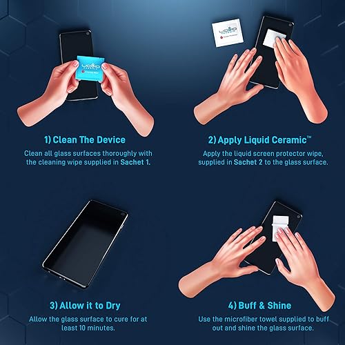 Miniatura 4 de Protector De Pantalla De Vidrio Limpiar En Resistente A Los Rasguños Y A Las Roturas Nano Protección Para Todos Los Teléfonos Tabletas Relojes