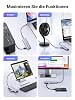 ugreen usb c hub with 4 ports usb 3.0 otg adapter splitter with power supply port compatible with iphone 17 series macbook series ipad surface pro/go thinkpad and more (15 cm)