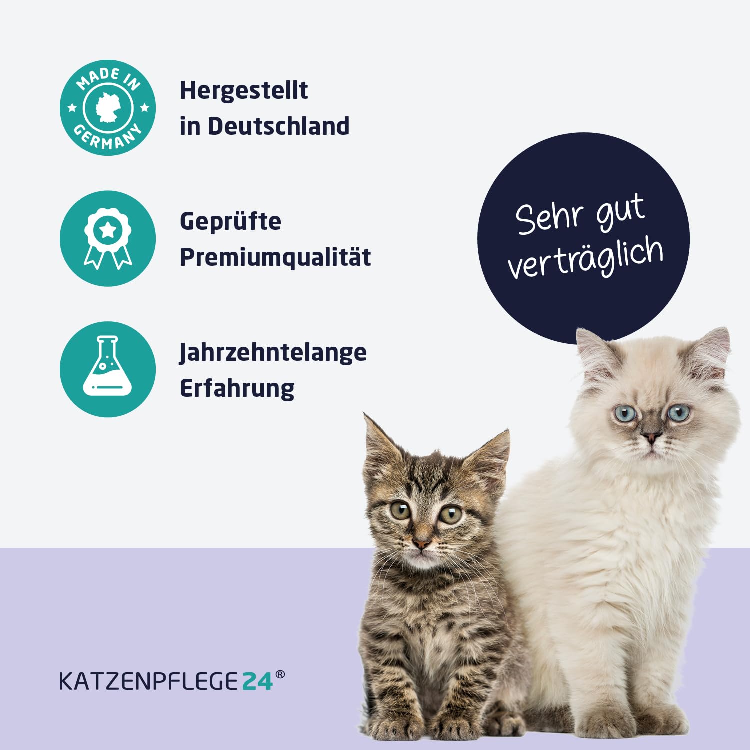 Ohrentropfen für Katzen gegen Ohrmilben, Juckreiz & Ohrentzündungen 50ml - Natürliche Sofortwirkung inkl. sanfter Ohrenpflege für Katzen - Ohrmilben Katze
