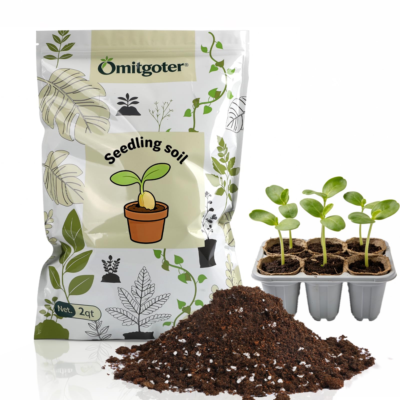 Omitgoter Organic Seed Starter Soil