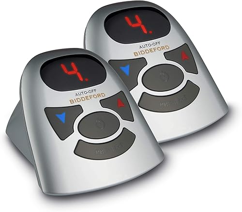 Miniatura 5 de Biddeford Blankets Almohadilla de colchón térmica eléctrica acolchada de 6 onzas con controlador digital, individual, color blanco