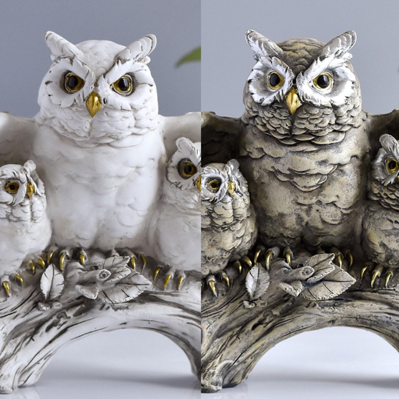 Amazon.co.jp: JAnjiaLxY フクロウの像 ふくろう 置物 マスコット