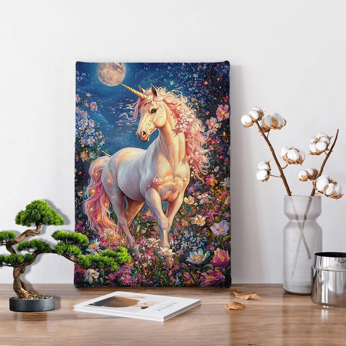 Obraz diamentowy dla dorosłych jednorożec diamentowy obraz duży format 80 x 110 cm, 5D diamentowe malowanie dziecko kryształ ścieg krzyżykowy kryształowy zestaw do rzemiosła artystycznego, dekoracja