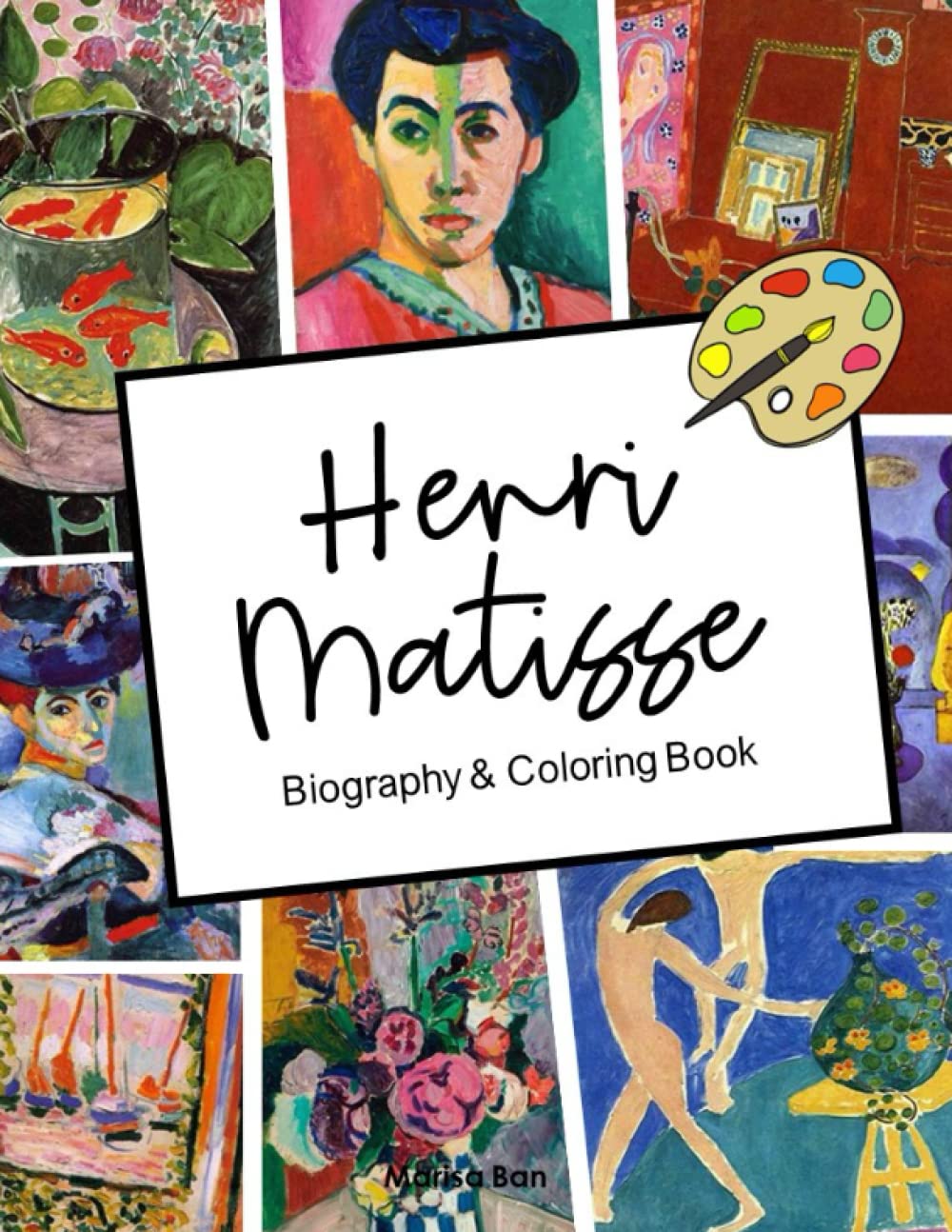 Buy Henri Matisse Coloring Book Matisse Biography and Coloring Book of