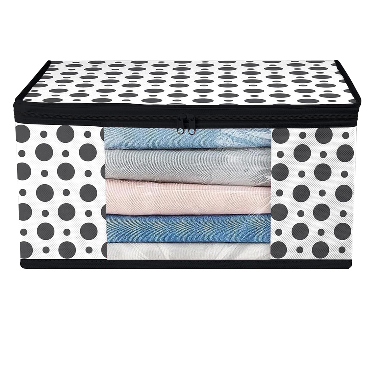 AMAK INC Non Woven Foldable Saree Covers Bag, Clothes Storage Bags, Wardrobe Organizer With Transparent Window & Zip For Lehenga, Suit, Dress,& Accessories, Pack of 1 White,008 (B0DBLD52MN) Amazon Price History, Amazon Price Tracker