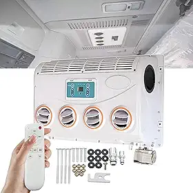 Ar-Condicionado Inverter 12v/24v Cc, Ar-Condicionado Para CaminhãO E Rv, 3800 Rpm, RotaçãO De 360°, Resfriamento RáPido E Baixo RuíDo