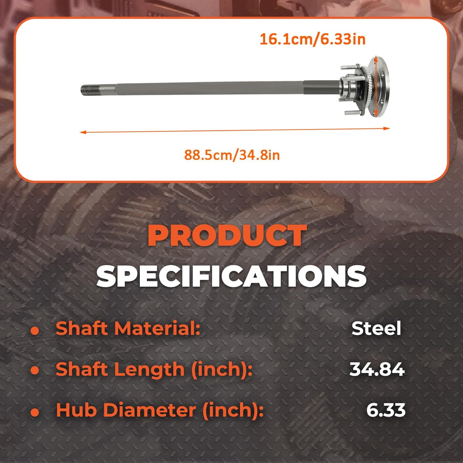 labwork Drive Axle Shaft Rear Left Right 630-339 381648S100 Replacement for Nissan Titan 2004-2007