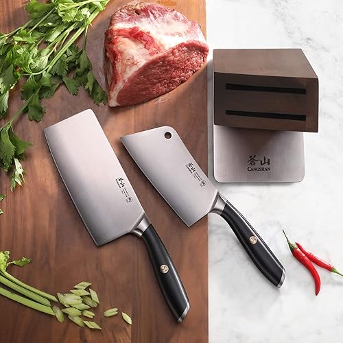 Miniatura 6 de Cangshan Serie L 1027426 HUA - Juego de bloques de cuchilla forjados de acero alemán, negro Negro,Blanco,https://www.amazon.com/dp/undefined