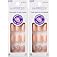 KISS imPRESS Press-On Manicure, Nail Kit, PureFit Technology, Short Press-On Nails, Evanesce, Includes Prep Pad, Mini File, C
