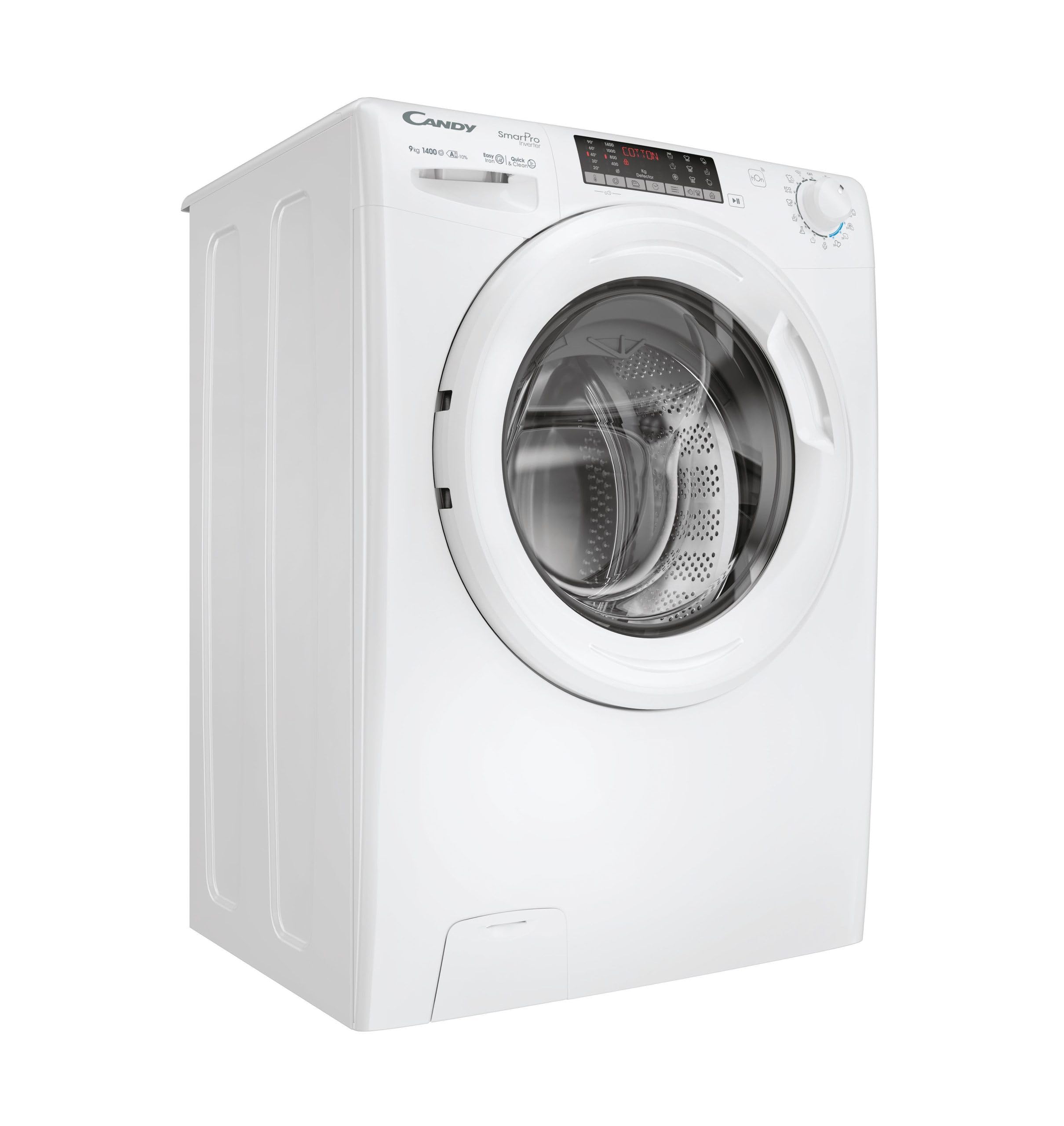 Lavadora carga frontal - CANDY Smart Pro Inverter CSO 496TWM6/1-S, 9 kg, 16 programas, Blanco