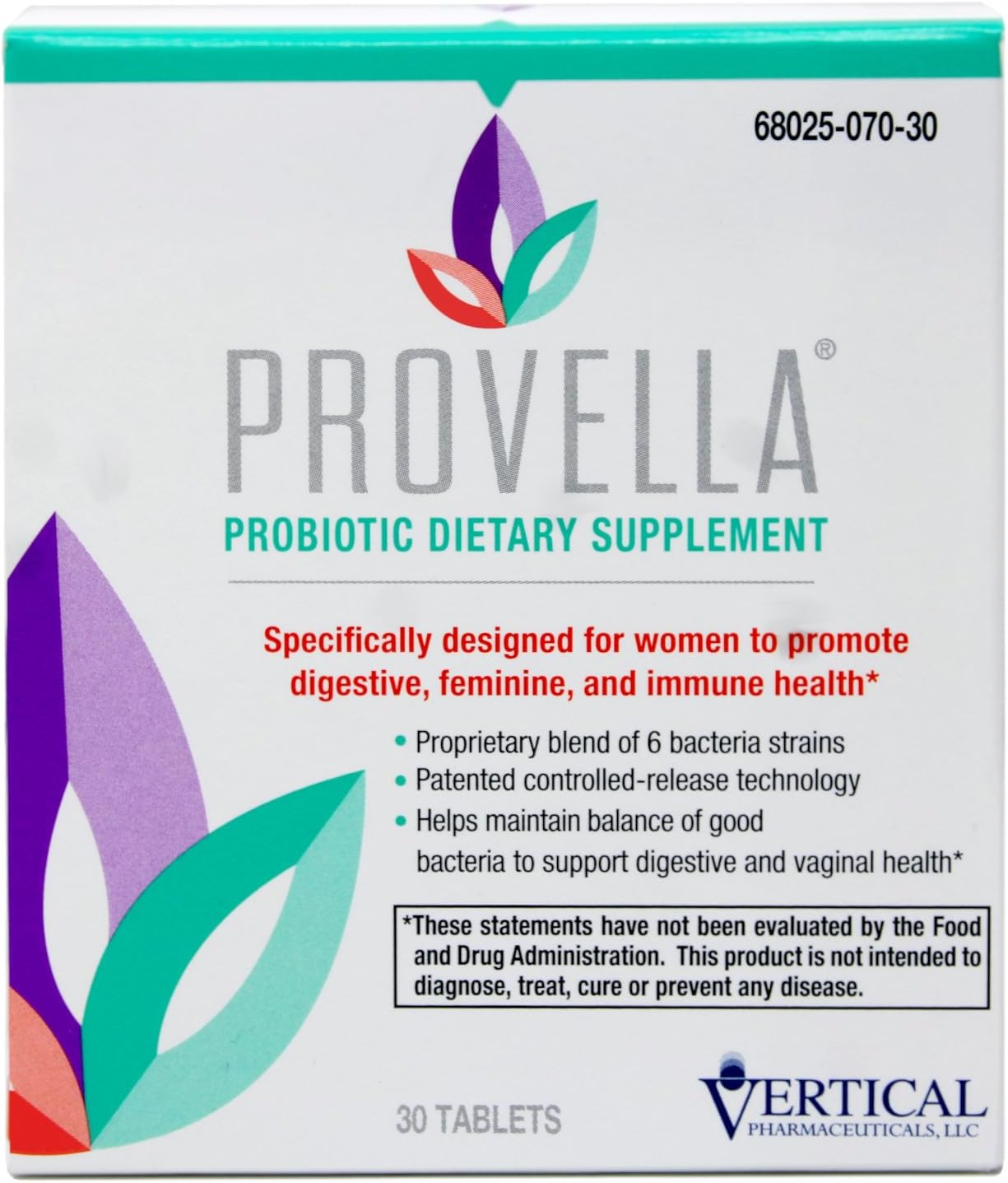 - Probiotic Dietary Supplement for Women: Supports Digestive, Feminine, and Immune Health - 30 Tablets
