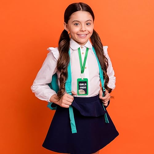 Miniatura 7 de Juego de 8 cordones de pasillo y pases escolares, juego de pases escolares de PVC irrompible, juego de pases escolares para profesores, biblioteca,