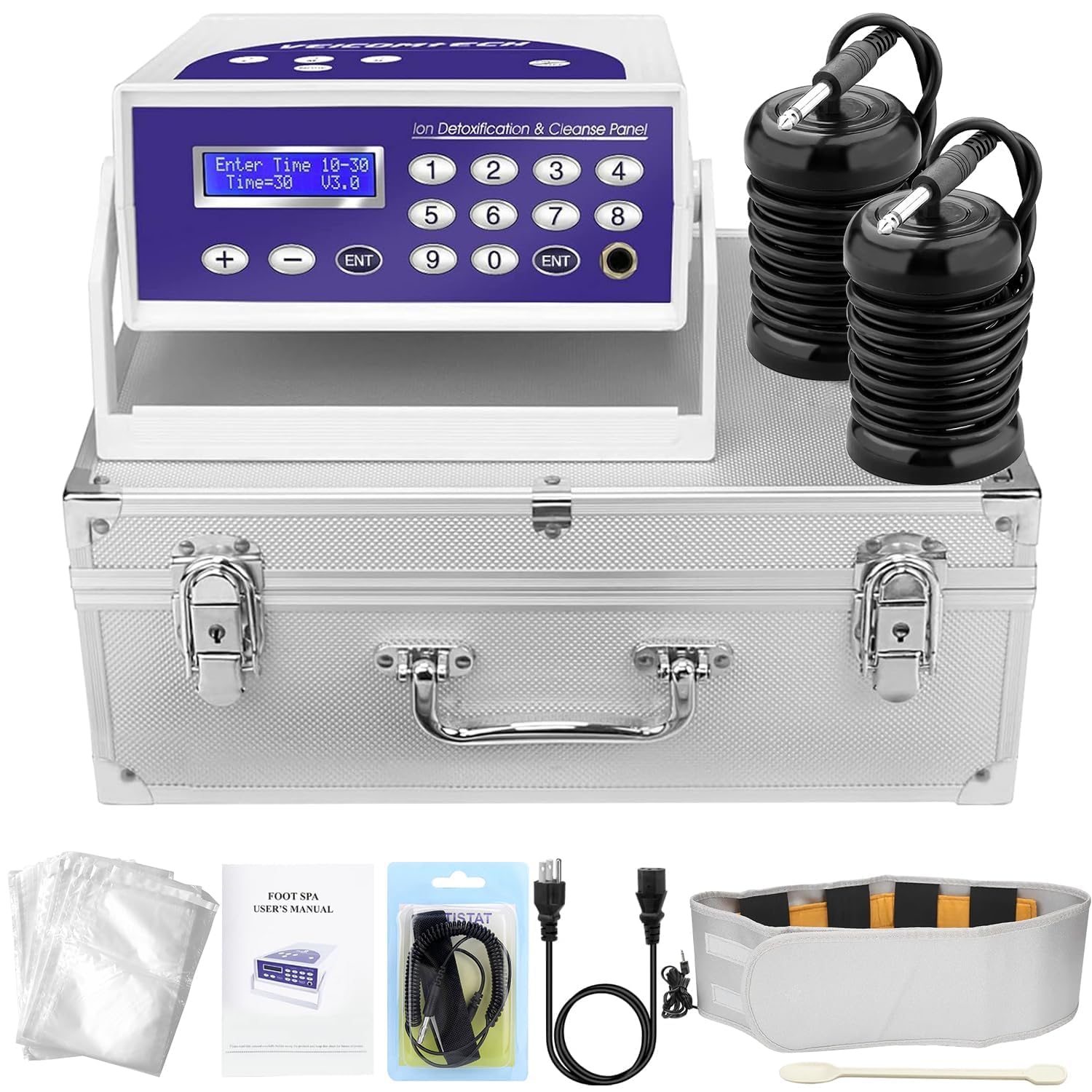 Photo 1 of Ionic Foot Bath Detox Machine, Foot SPA Detox Cleanse Machine with 2 Arrays, Far Infrared Waistbelt, 80pcs Liners