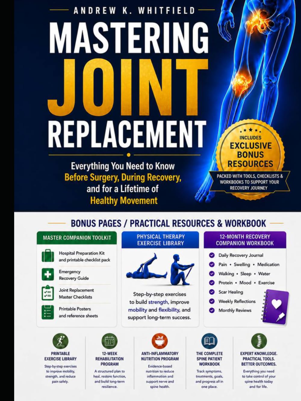 MASTERING JOINT REPLACEMENT: Everything You Need to Know Before Surgery, During Recovery, and for a Lifetime of Healthy Movement