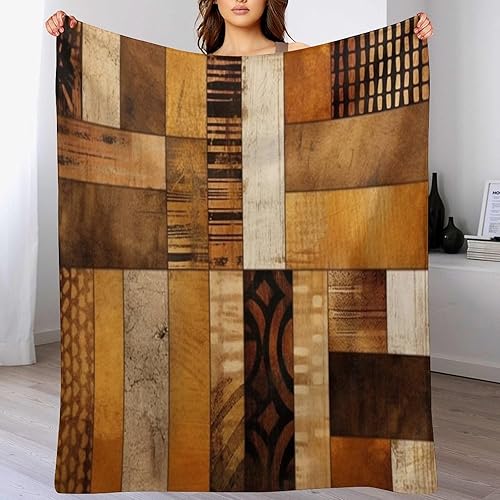 Miniatura 8 de Mantas inspiradas en textiles, lujosas, cálidas y acogedoras, manta tribal turca de 50 x 60 pulgadas, manta de felpa cálida para todas las