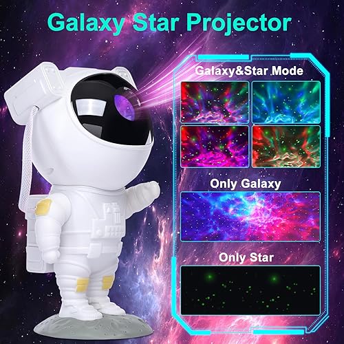 Miniatura 3 de Star Projector Galaxy Night Light,Birthday Gifts Toys for 2-10 Year Old Boys Girls- Astronaut Starry Nebula Ceiling LED Lamp with Timer and