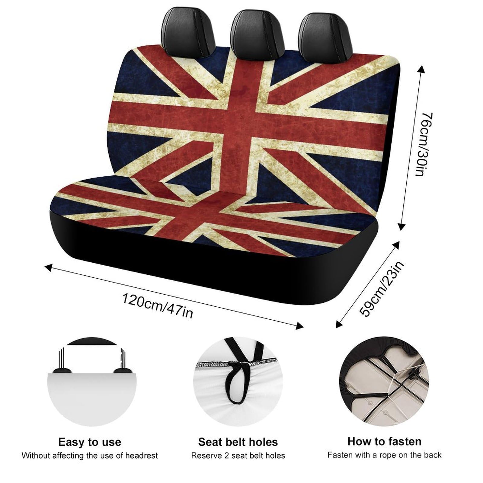 Amazon | カーシートカバー レトロ ユニオン ジャック イギリス 車 