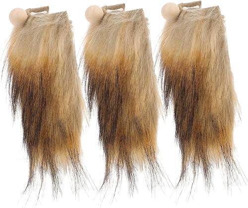 UKCOCO 1 juego de suministros para hacer gnomos, barbas de gnomos falsos, suministros de gnomo, cuentas de madera, nariz, barba falsa, gnomo, disponible en Yaxa Peru