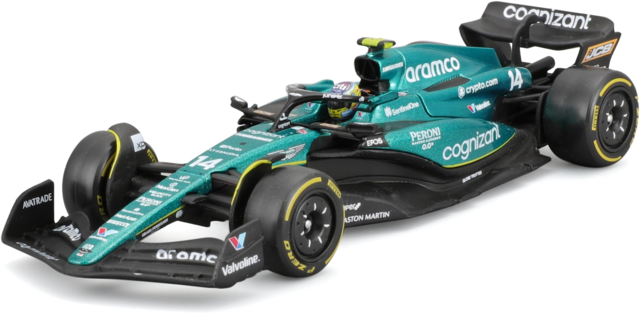 Bburago 1:43 Race Aston Martin AMR23 (2023) with Driver