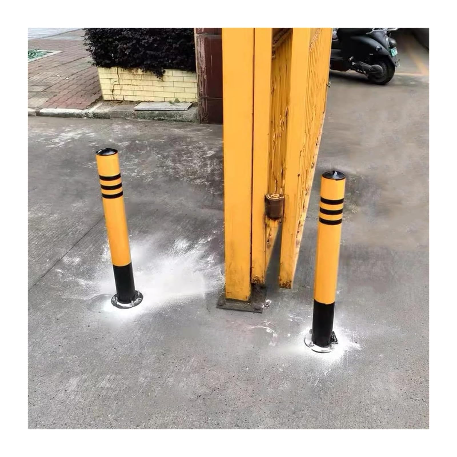 CWCQGH Safety Bollard Removable Parking Bollards For Driveway/Entrance/Park, Down Barricade Poles Access Control (W X H 11.4 x 120cm (4 1/2 x 47 1/4in))